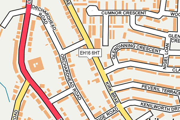 EH16 6HT map - OS OpenMap – Local (Ordnance Survey) EH16 6HT map - OS OpenMap – Local (Ordnance Survey)