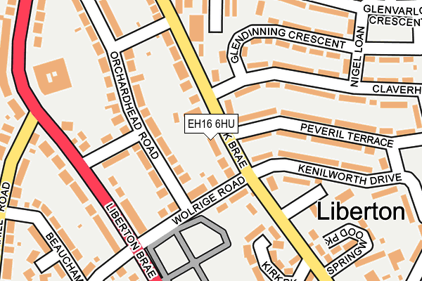 EH16 6HU map - OS OpenMap – Local (Ordnance Survey) EH16 6HU map - OS OpenMap – Local (Ordnance Survey)