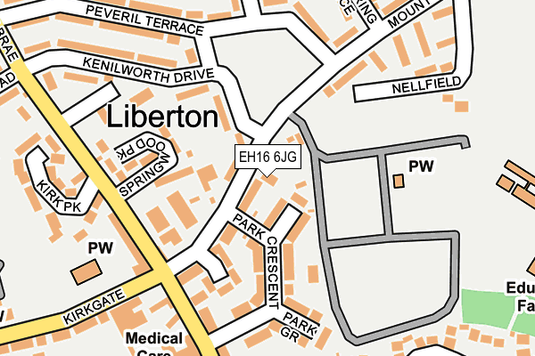 EH16 6JG map - OS OpenMap – Local (Ordnance Survey) EH16 6JG map - OS OpenMap – Local (Ordnance Survey)