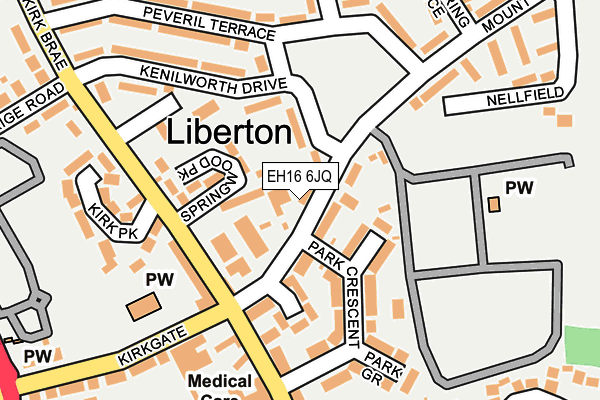 EH16 6JQ map - OS OpenMap – Local (Ordnance Survey) EH16 6JQ map - OS OpenMap – Local (Ordnance Survey)