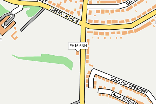 EH16 6NH map - OS OpenMap – Local (Ordnance Survey) EH16 6NH map - OS OpenMap – Local (Ordnance Survey)