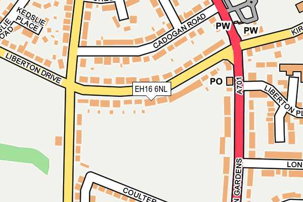 EH16 6NL map - OS OpenMap – Local (Ordnance Survey) EH16 6NL map - OS OpenMap – Local (Ordnance Survey)