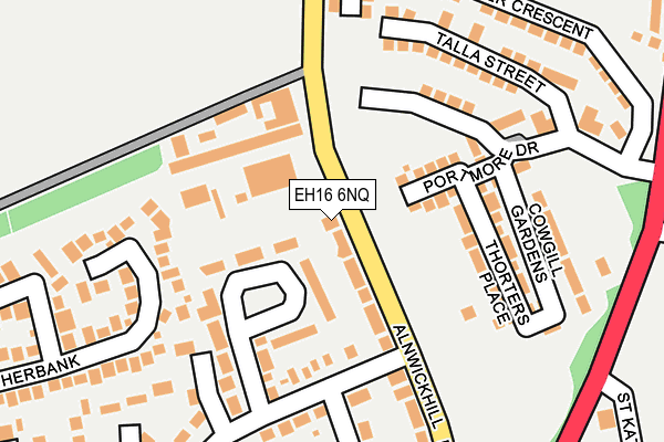 EH16 6NQ map - OS OpenMap – Local (Ordnance Survey) EH16 6NQ map - OS OpenMap – Local (Ordnance Survey)