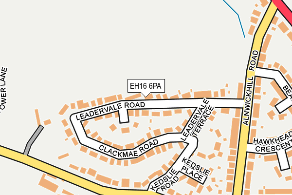 EH16 6PA map - OS OpenMap – Local (Ordnance Survey) EH16 6PA map - OS OpenMap – Local (Ordnance Survey)