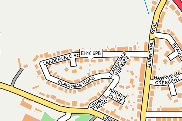 EH16 6PB map - OS OpenMap – Local (Ordnance Survey) EH16 6PB map - OS OpenMap – Local (Ordnance Survey)