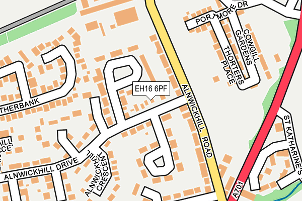 EH16 6PF map - OS OpenMap – Local (Ordnance Survey) EH16 6PF map - OS OpenMap – Local (Ordnance Survey)