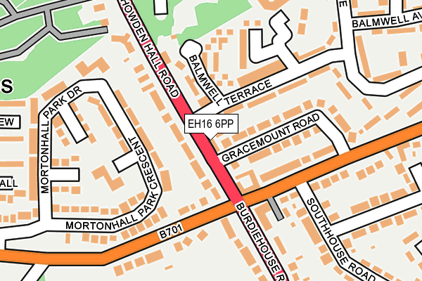 EH16 6PP map - OS OpenMap – Local (Ordnance Survey) EH16 6PP map - OS OpenMap – Local (Ordnance Survey)