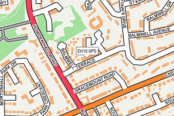 EH16 6PS map - OS OpenMap – Local (Ordnance Survey) EH16 6PS map - OS OpenMap – Local (Ordnance Survey)