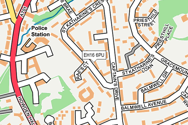 EH16 6PU map - OS OpenMap – Local (Ordnance Survey) EH16 6PU map - OS OpenMap – Local (Ordnance Survey)