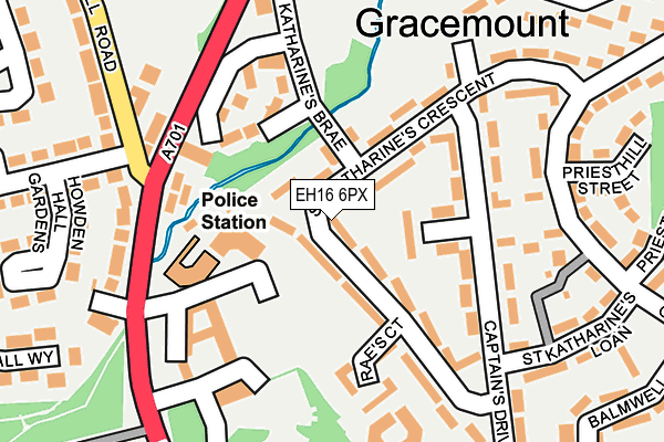 EH16 6PX map - OS OpenMap – Local (Ordnance Survey) EH16 6PX map - OS OpenMap – Local (Ordnance Survey)