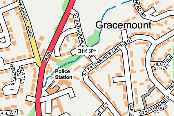 EH16 6PY map - OS OpenMap – Local (Ordnance Survey) EH16 6PY map - OS OpenMap – Local (Ordnance Survey)
