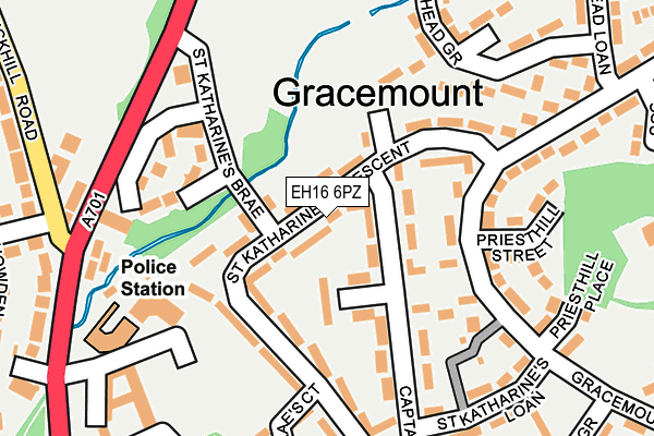 EH16 6PZ map - OS OpenMap – Local (Ordnance Survey) EH16 6PZ map - OS OpenMap – Local (Ordnance Survey)