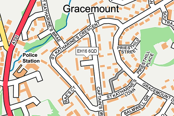 EH16 6QD map - OS OpenMap – Local (Ordnance Survey) EH16 6QD map - OS OpenMap – Local (Ordnance Survey)