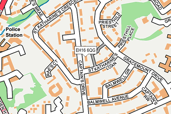 EH16 6QG map - OS OpenMap – Local (Ordnance Survey) EH16 6QG map - OS OpenMap – Local (Ordnance Survey)