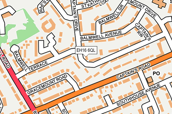EH16 6QL map - OS OpenMap – Local (Ordnance Survey) EH16 6QL map - OS OpenMap – Local (Ordnance Survey)