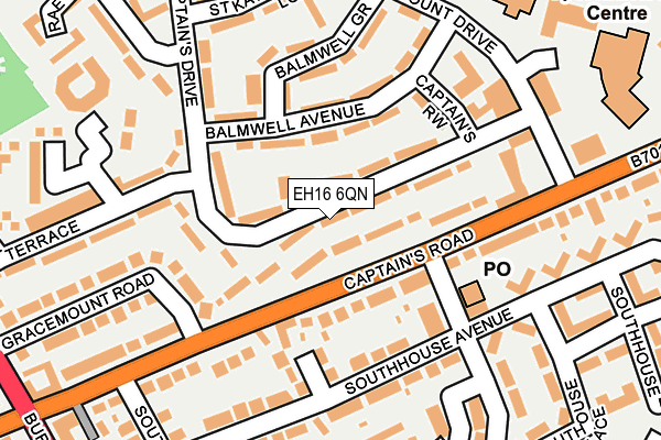 EH16 6QN map - OS OpenMap – Local (Ordnance Survey) EH16 6QN map - OS OpenMap – Local (Ordnance Survey)