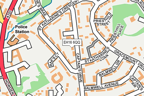 EH16 6QQ map - OS OpenMap – Local (Ordnance Survey) EH16 6QQ map - OS OpenMap – Local (Ordnance Survey)