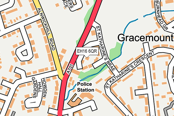EH16 6QR map - OS OpenMap – Local (Ordnance Survey) EH16 6QR map - OS OpenMap – Local (Ordnance Survey)