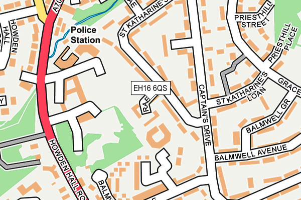 EH16 6QS map - OS OpenMap – Local (Ordnance Survey) EH16 6QS map - OS OpenMap – Local (Ordnance Survey)