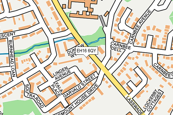 EH16 6QY map - OS OpenMap – Local (Ordnance Survey) EH16 6QY map - OS OpenMap – Local (Ordnance Survey)