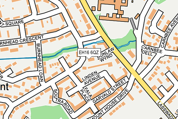 EH16 6QZ map - OS OpenMap – Local (Ordnance Survey) EH16 6QZ map - OS OpenMap – Local (Ordnance Survey)