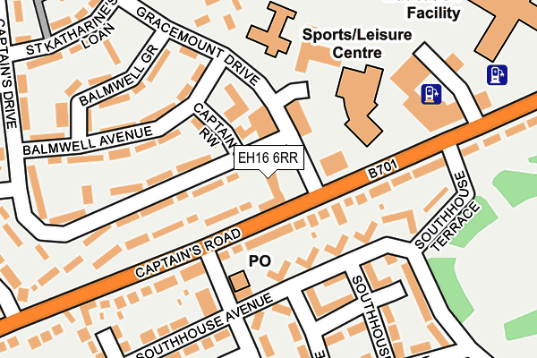 EH16 6RR map - OS OpenMap – Local (Ordnance Survey) EH16 6RR map - OS OpenMap – Local (Ordnance Survey)