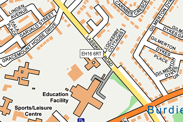 EH16 6RT map - OS OpenMap – Local (Ordnance Survey) EH16 6RT map - OS OpenMap – Local (Ordnance Survey)