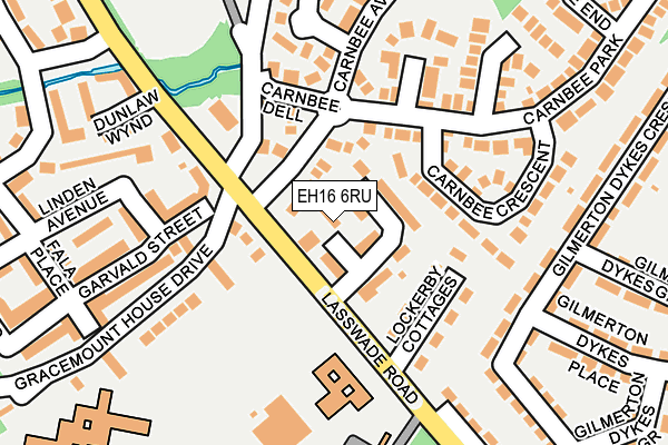 EH16 6RU map - OS OpenMap – Local (Ordnance Survey) EH16 6RU map - OS OpenMap – Local (Ordnance Survey)