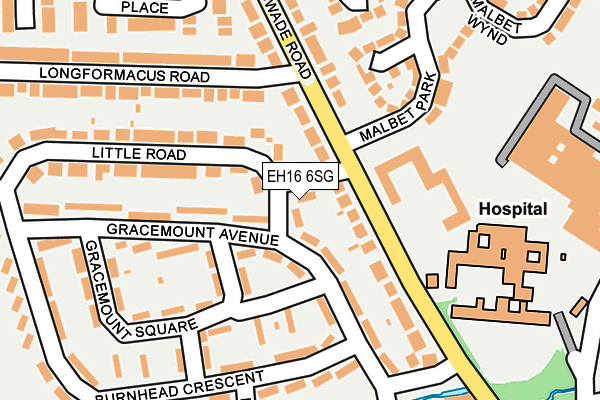 EH16 6SG map - OS OpenMap – Local (Ordnance Survey) EH16 6SG map - OS OpenMap – Local (Ordnance Survey)