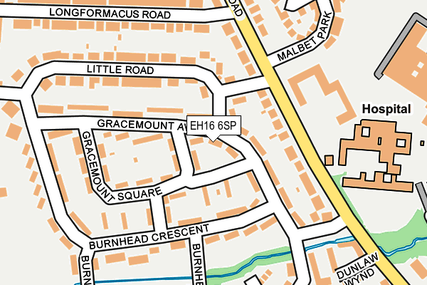EH16 6SP map - OS OpenMap – Local (Ordnance Survey) EH16 6SP map - OS OpenMap – Local (Ordnance Survey)