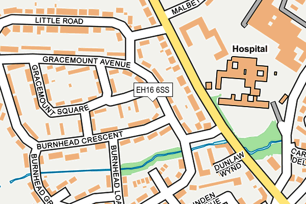 EH16 6SS map - OS OpenMap – Local (Ordnance Survey) EH16 6SS map - OS OpenMap – Local (Ordnance Survey)