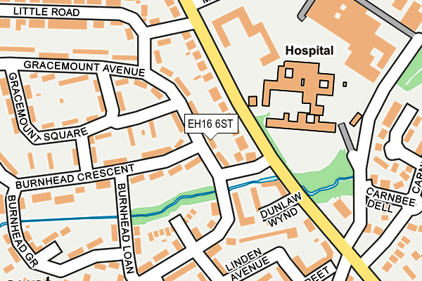 EH16 6ST map - OS OpenMap – Local (Ordnance Survey) EH16 6ST map - OS OpenMap – Local (Ordnance Survey)