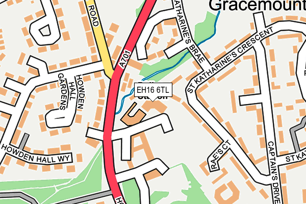 EH16 6TL map - OS OpenMap – Local (Ordnance Survey) EH16 6TL map - OS OpenMap – Local (Ordnance Survey)
