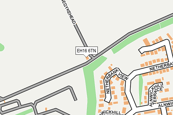 EH16 6TN map - OS OpenMap – Local (Ordnance Survey) EH16 6TN map - OS OpenMap – Local (Ordnance Survey)