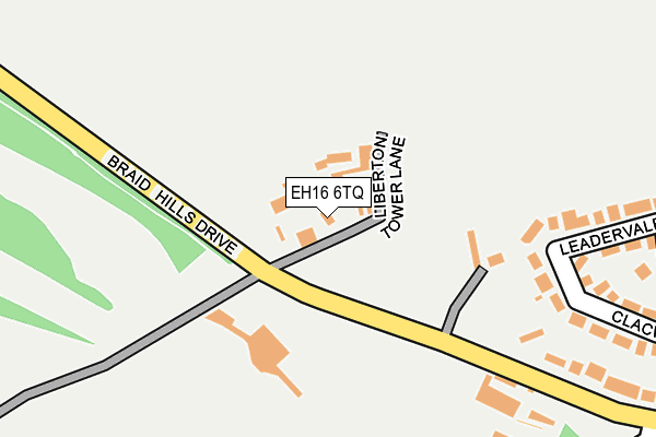 EH16 6TQ map - OS OpenMap – Local (Ordnance Survey) EH16 6TQ map - OS OpenMap – Local (Ordnance Survey)