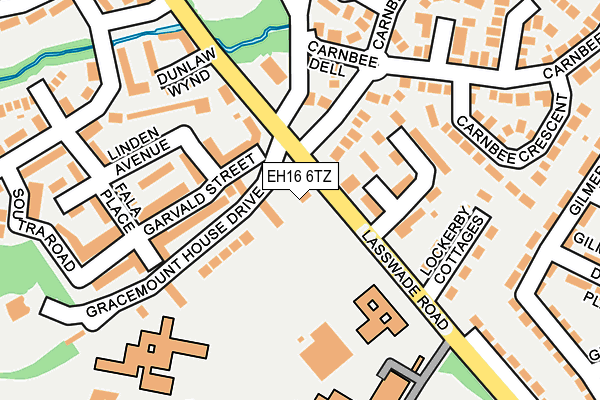 EH16 6TZ map - OS OpenMap – Local (Ordnance Survey) EH16 6TZ map - OS OpenMap – Local (Ordnance Survey)