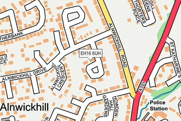 EH16 6UH map - OS OpenMap – Local (Ordnance Survey) EH16 6UH map - OS OpenMap – Local (Ordnance Survey)
