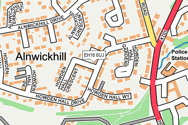 EH16 6UJ map - OS OpenMap – Local (Ordnance Survey) EH16 6UJ map - OS OpenMap – Local (Ordnance Survey)