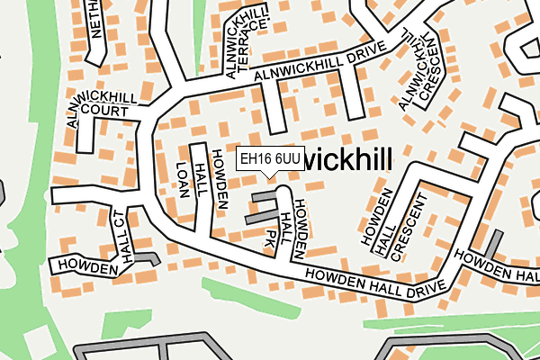 EH16 6UU map - OS OpenMap – Local (Ordnance Survey) EH16 6UU map - OS OpenMap – Local (Ordnance Survey)