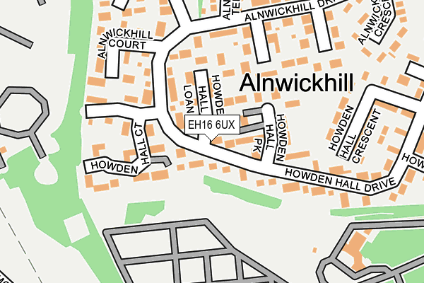 EH16 6UX map - OS OpenMap – Local (Ordnance Survey) EH16 6UX map - OS OpenMap – Local (Ordnance Survey)