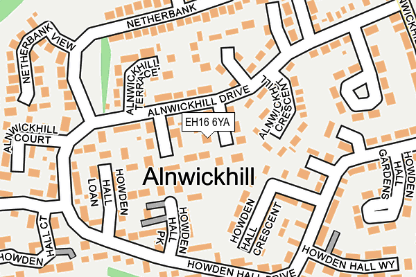 EH16 6YA map - OS OpenMap – Local (Ordnance Survey) EH16 6YA map - OS OpenMap – Local (Ordnance Survey)