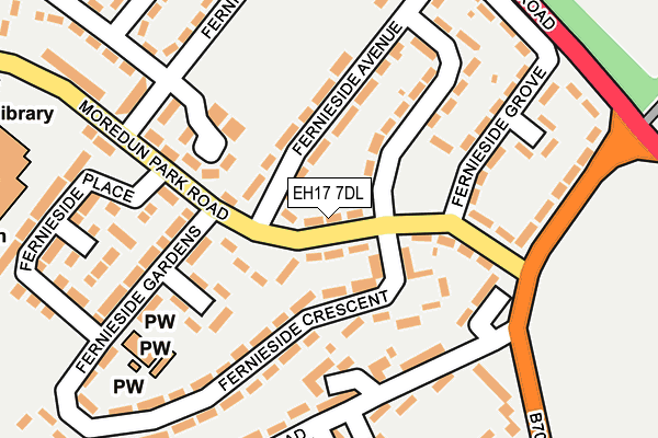 EH17 7DL map - OS OpenMap – Local (Ordnance Survey) EH17 7DL map - OS OpenMap – Local (Ordnance Survey)