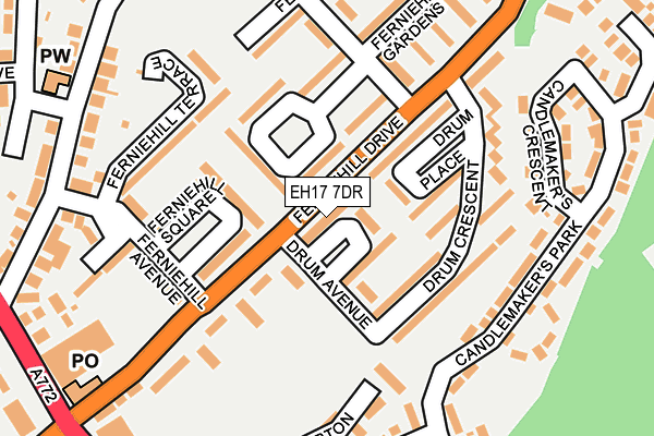 EH17 7DR map - OS OpenMap – Local (Ordnance Survey) EH17 7DR map - OS OpenMap – Local (Ordnance Survey)