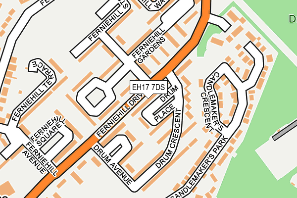 EH17 7DS map - OS OpenMap – Local (Ordnance Survey) EH17 7DS map - OS OpenMap – Local (Ordnance Survey)