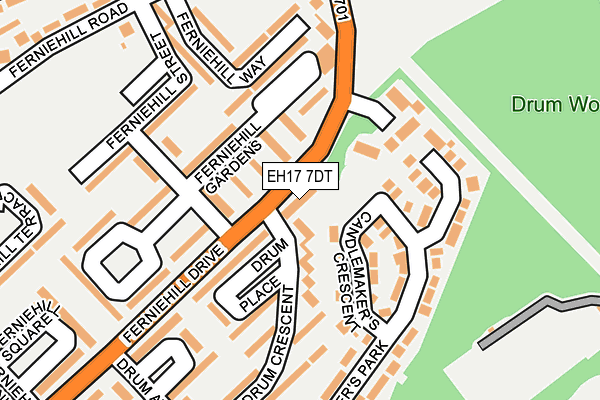 EH17 7DT map - OS OpenMap – Local (Ordnance Survey) EH17 7DT map - OS OpenMap – Local (Ordnance Survey)