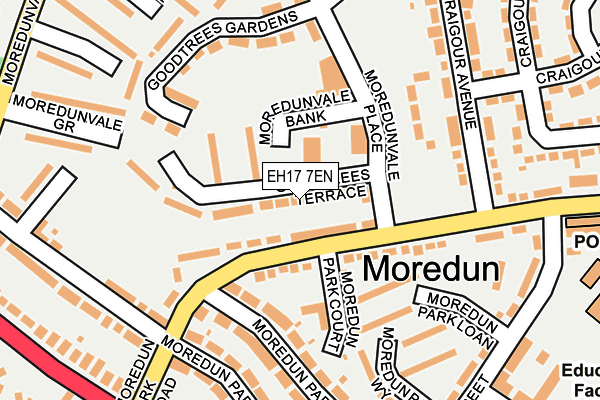 EH17 7EN map - OS OpenMap – Local (Ordnance Survey) EH17 7EN map - OS OpenMap – Local (Ordnance Survey)
