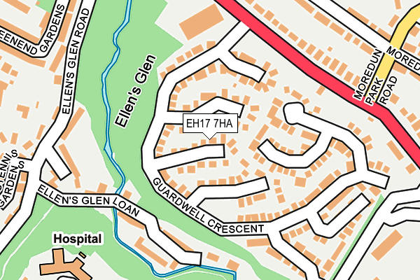 EH17 7HA map - OS OpenMap – Local (Ordnance Survey) EH17 7HA map - OS OpenMap – Local (Ordnance Survey)