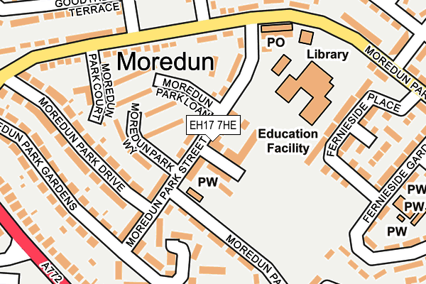 EH17 7HE map - OS OpenMap – Local (Ordnance Survey) EH17 7HE map - OS OpenMap – Local (Ordnance Survey)