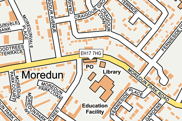 EH17 7HG map - OS OpenMap – Local (Ordnance Survey) EH17 7HG map - OS OpenMap – Local (Ordnance Survey)