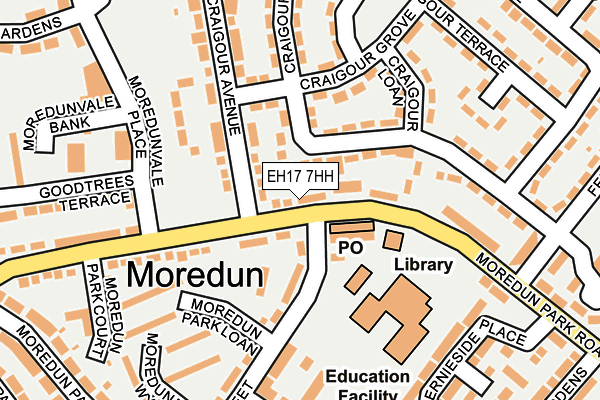EH17 7HH map - OS OpenMap – Local (Ordnance Survey) EH17 7HH map - OS OpenMap – Local (Ordnance Survey)